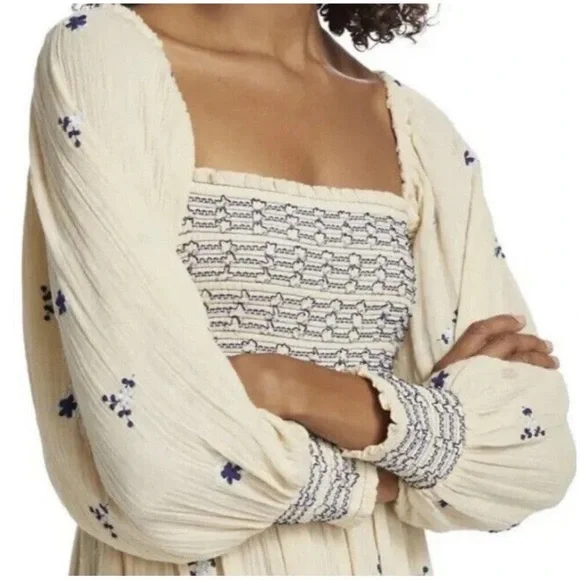 Free people dahlia embroidered jumpsuit - Picture 4 of 7